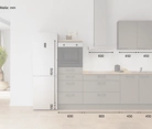 Cuisines Elite Cuisine linéaire 240 cm électroménagers inclus planning 15 5