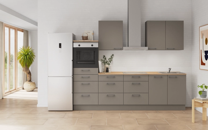 Cuisines Elite Cuisine linéare 270 cm électroménagers inclus planning 15 0