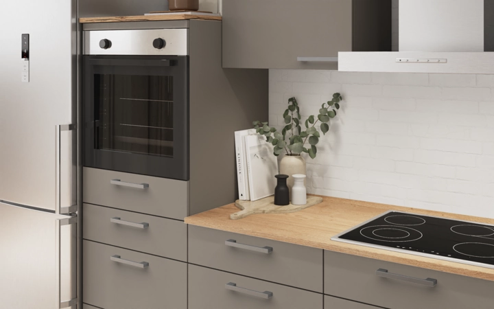 Cuisines Elite Cuisine linéare 270 cm électroménagers inclus planning 15 2