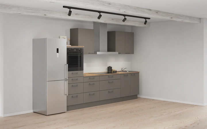 Cuisines Elite Cuisine linéaire 300 cm électroménagers inclus planning 15 1