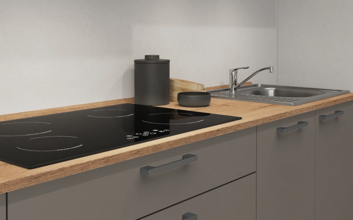 Cuisines Elite Cuisine linéaire 300 cm électroménagers inclus planning 15 3