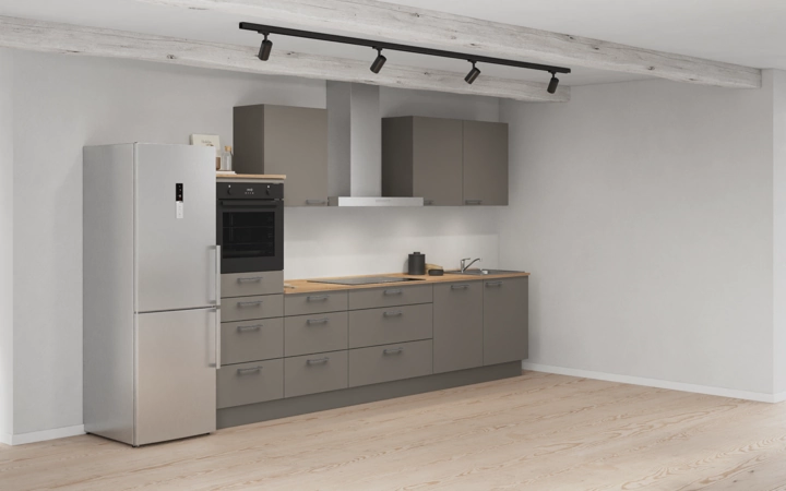 Cuisines Elite Cuisine linéare 330cm électroménagers inclus planning 15 1