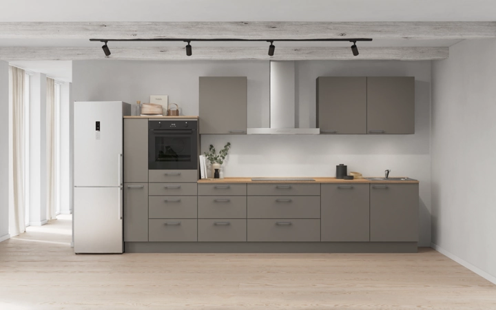Cuisines Elite Cuisine linéare 360 cm électroménagers inclus planning 15 0
