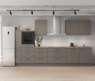 Cuisines Elite Cuisine linéare 360 cm électroménagers inclus planning 15 0