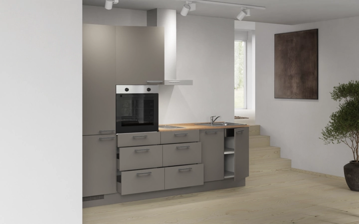 Cuisines Elite Cuisine linéare 270 cm électroménagers inclus planning 16 4
