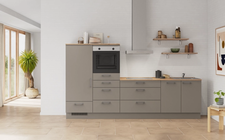 Cuisines Elite Cuisine linéaire 300 cm électroménagers inclus planning 16 0