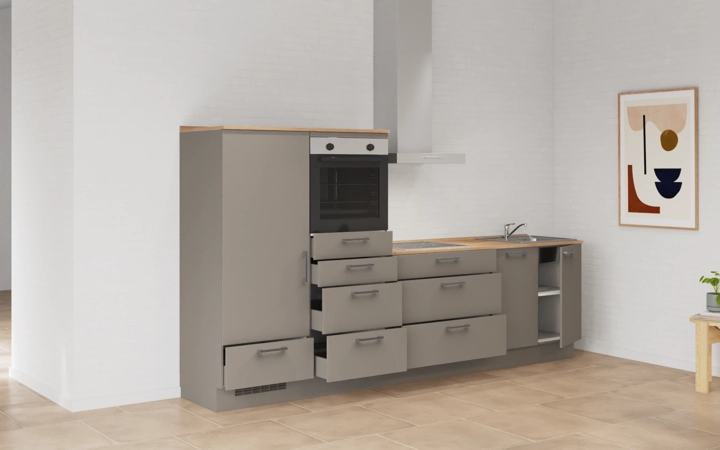 Cuisines Elite Cuisine linéaire 300 cm électroménagers inclus planning 16 4