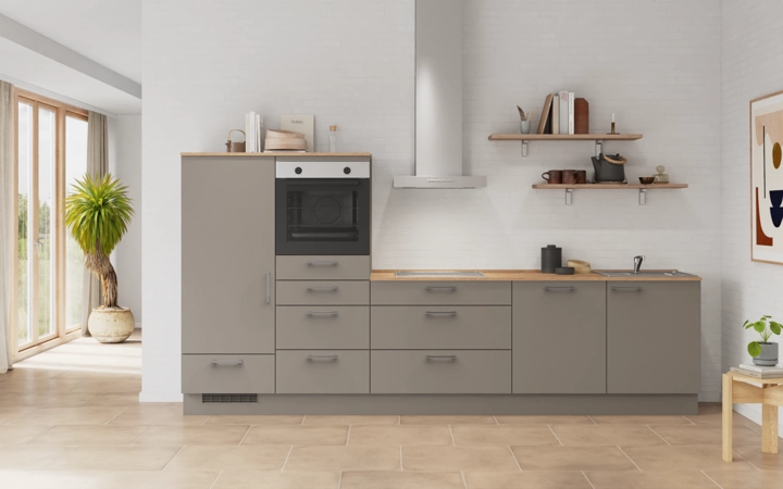 Cuisines Elite Cuisine linéare 330cm électroménagers inclus planning 16 0