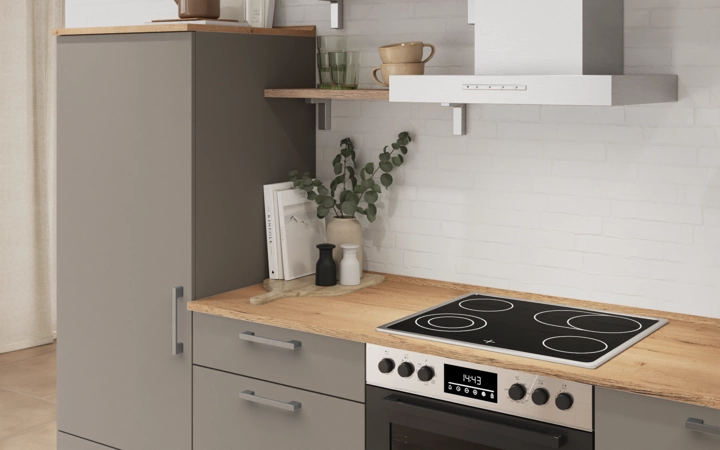 Cuisines Elite Cuisine linéaire 300 cm électroménagers inclus planning 17 2