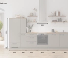 Cuisines Elite Cuisine linéare 330cm électroménagers inclus planning 17 5