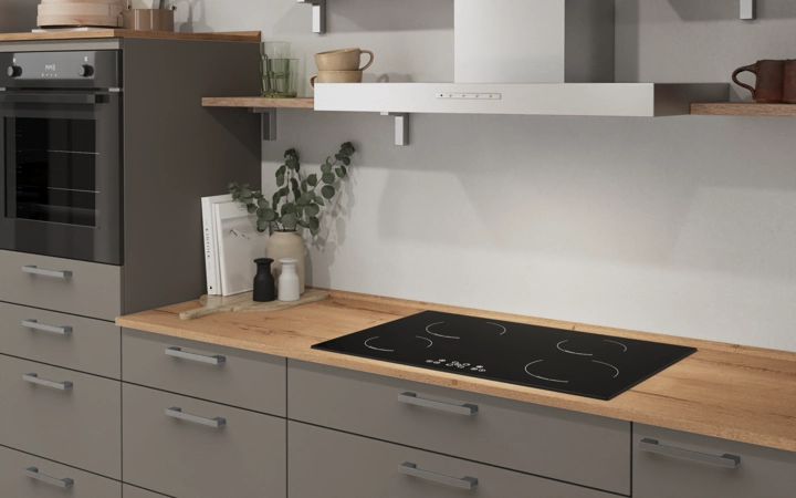 Cuisines Elite Cuisine en L 366,6 cm x 246, 6 cm électroménagers inclus planning 18 2