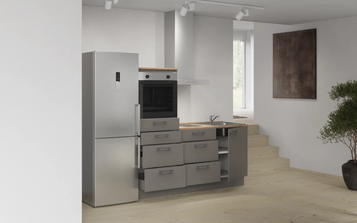 Cuisines Elite Cuisine linéaire 180 cm électroménagers inclus, planning 18 4