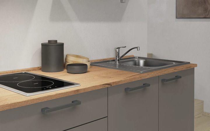 Cuisines Elite Cuisine linéaire 210 cm électroménagers inclus, planning 18 3