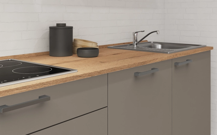 Cuisines Elite Cuisine linéare 270 cm électroménagers inclus planning 18 3