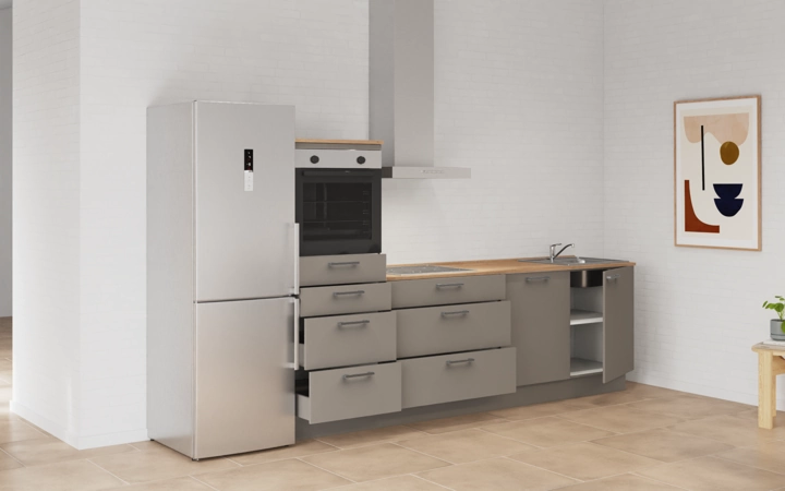 Cuisines Elite Cuisine linéare 270 cm électroménagers inclus planning 18 4