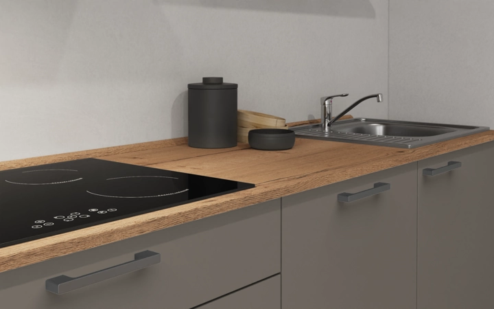 Cuisines Elite Cuisine linéare 330cm électroménagers inclus planning 18 3