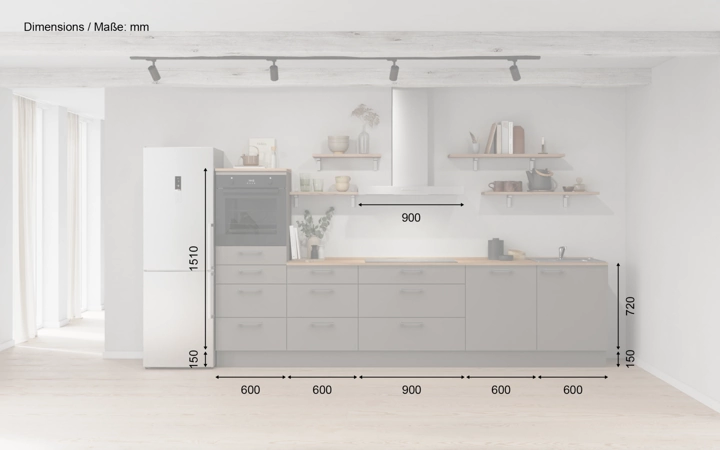 Cuisines Elite Cuisine linéare 330cm électroménagers inclus planning 18 5