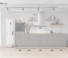 Cuisines Elite Cuisine linéare 330cm électroménagers inclus planning 18 5
