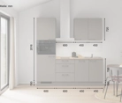 Cuisines Elite Cuisine linéaire 210 cm électroménagers inclus, planning 2 5
