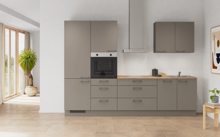 Cuisines Elite Cuisine linéaire 300 cm électroménagers inclus planning 2 0