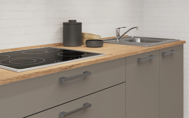Cuisines Elite Cuisine linéaire 300 cm électroménagers inclus planning 2 3