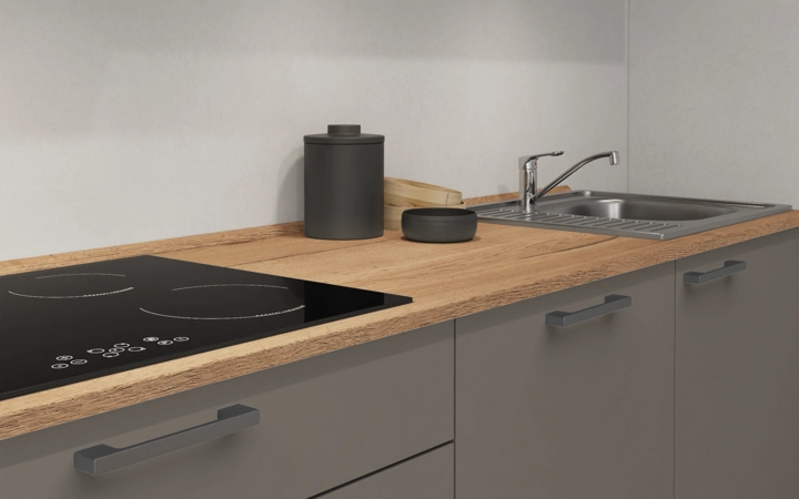 Cuisines Elite Cuisine linéare 360 cm électroménagers inclus planning 2 3