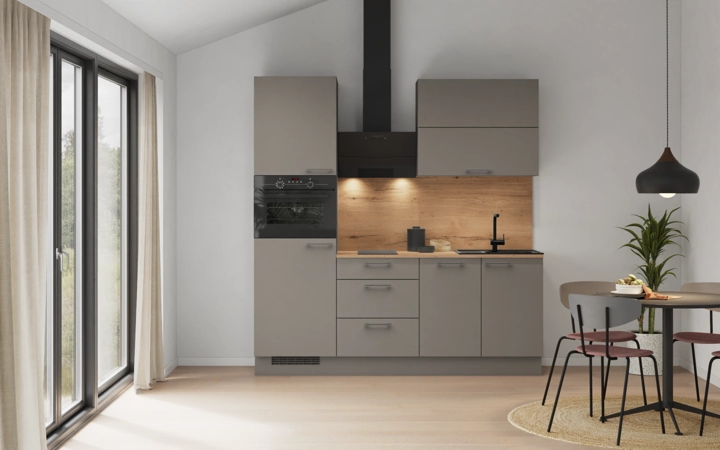 Cuisines Elite Cuisine linéaire 210 cm électroménagers inclus, planning 3 0