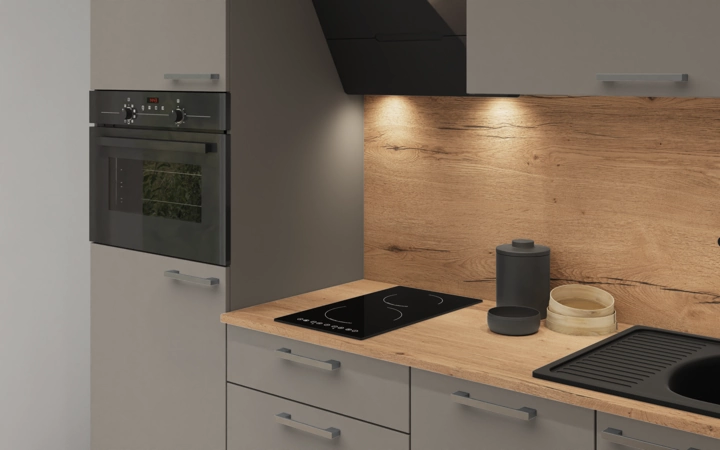 Cuisines Elite Cuisine linéaire 210 cm électroménagers inclus, planning 3 2