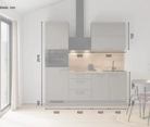 Cuisines Elite Cuisine linéaire 210 cm électroménagers inclus, planning 3 5