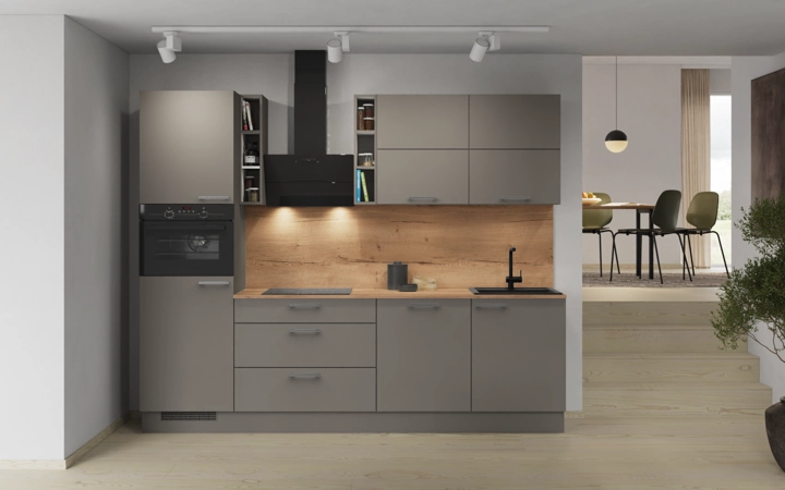 Cuisines Elite Cuisine linéare 270 cm électroménagers inclus planning 3 0