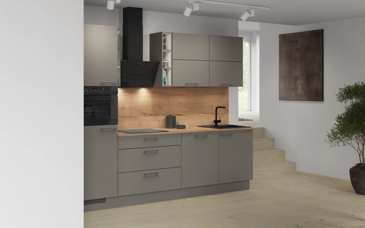 Cuisines Elite Cuisine linéare 270 cm électroménagers inclus planning 3 1