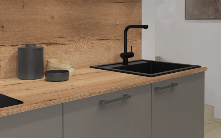 Cuisines Elite Cuisine linéare 270 cm électroménagers inclus planning 3 3