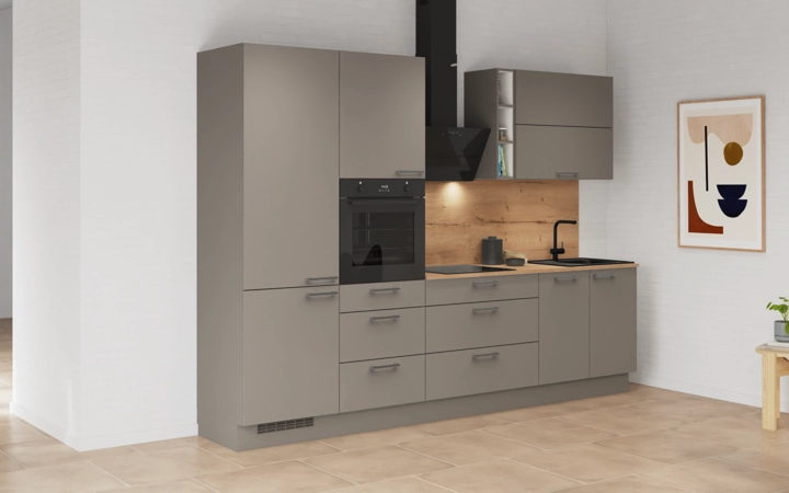 Cuisines Elite Cuisine linéaire 300 cm électroménagers inclus planning 3 1