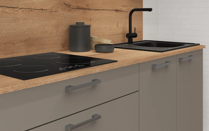Cuisines Elite Cuisine linéaire 300 cm électroménagers inclus planning 3 3