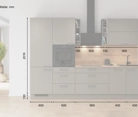 Cuisines Elite Cuisine linéaire 300 cm électroménagers inclus planning 3 5