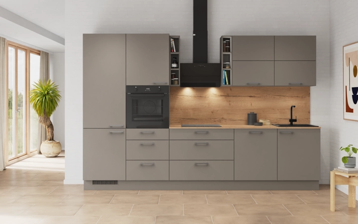 Cuisines Elite Cuisine linéare 330cm électroménagers inclus planning 3 0