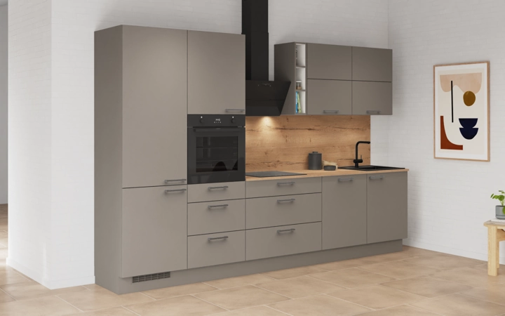 Cuisines Elite Cuisine linéare 330cm électroménagers inclus planning 3 1