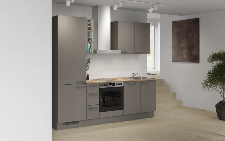 Cuisines Elite Cuisine linéaire 240 cm électroménagers inclus planning 4 1
