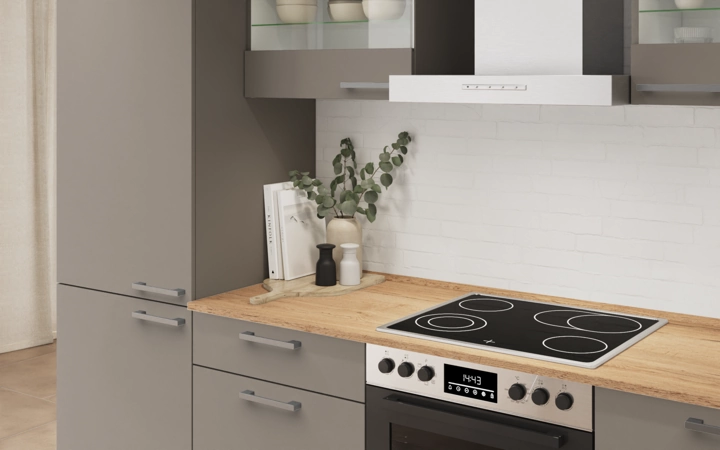 Cuisines Elite Cuisine linéaire 300 cm électroménagers inclus planning 4 2