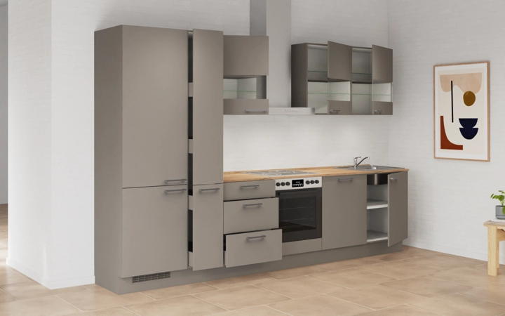 Cuisines Elite Cuisine linéare 330cm électroménagers inclus planning 4 4