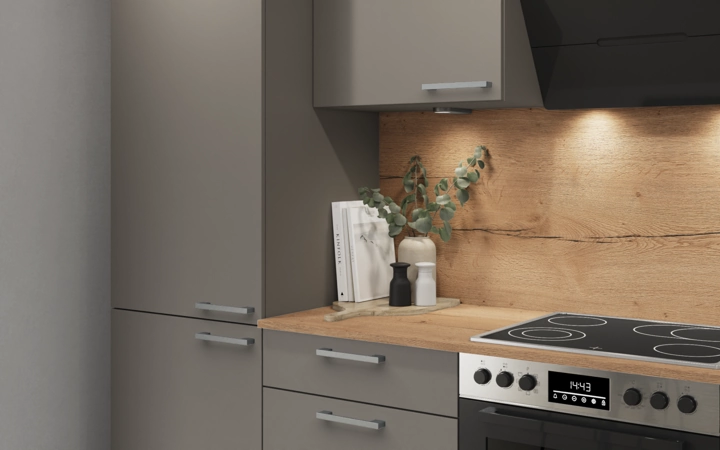Cuisines Elite Cuisine linéare 270 cm électroménagers inclus planning 5 2
