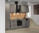 Cuisines Elite Cuisine linéare 270 cm électroménagers inclus planning 5 4