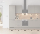Cuisines Elite Cuisine linéaire 300 cm électroménagers inclus planning 5 5