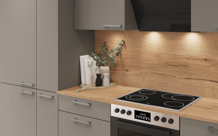 Cuisines Elite Cuisine linéare 330cm électroménagers inclus planning 5 2