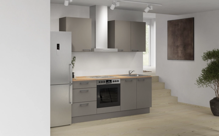 Cuisines Elite Cuisine linéaire 210 cm électroménagers inclus, planning 6 1