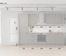 Cuisines Elite Cuisine linéaire 300 cm électroménagers inclus planning 6 5