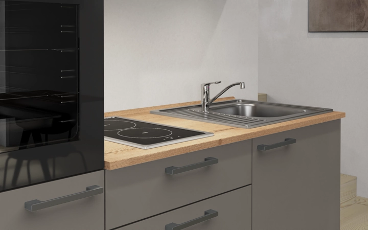 Cuisines Elite Cuisine linéaire 180 cm électroménagers inclus, planning 7 3