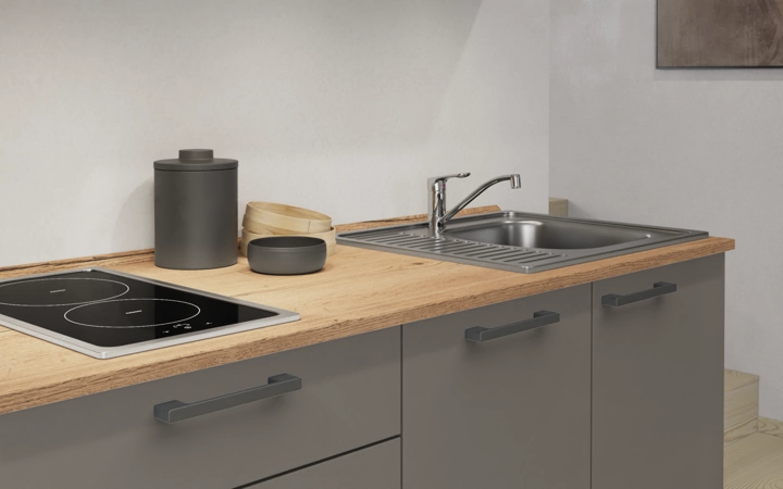 Cuisines Elite Cuisine linéaire 210 cm électroménagers inclus, planning 7 3