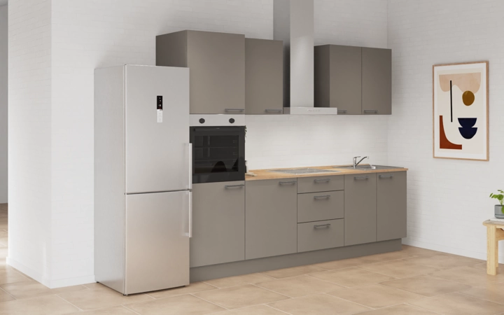 Cuisines Elite Cuisine linéare 270 cm électroménagers inclus planning 7 1
