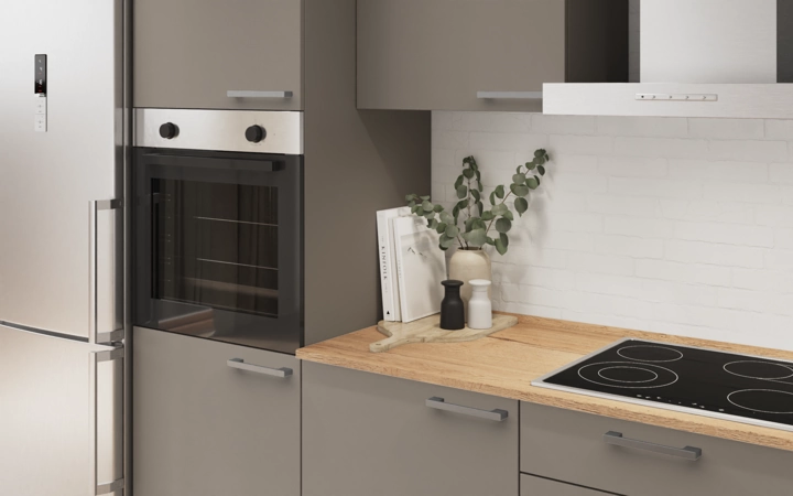 Cuisines Elite Cuisine linéare 270 cm électroménagers inclus planning 7 2